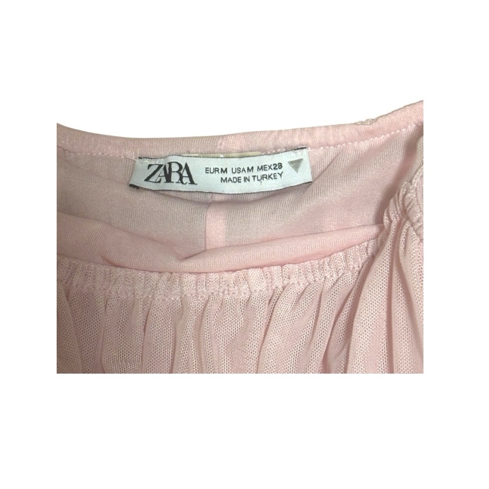 Zara Ruffled Tulle Slip Dress - Picture 4 of 4